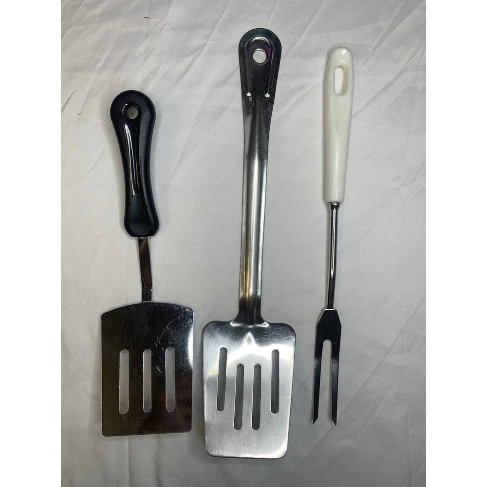 Vintages Stainless Steel Kitchen Utensils slotted spatulas‎ Carving Fork